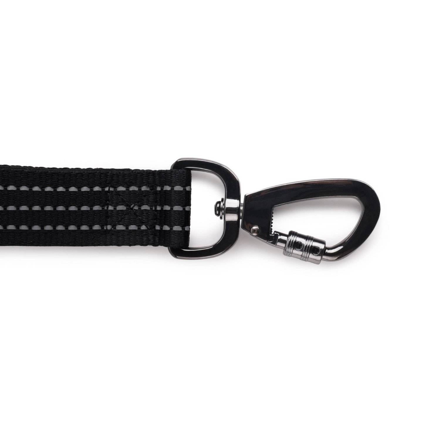 Black 2 in 1 bungee leash attachment feature. 