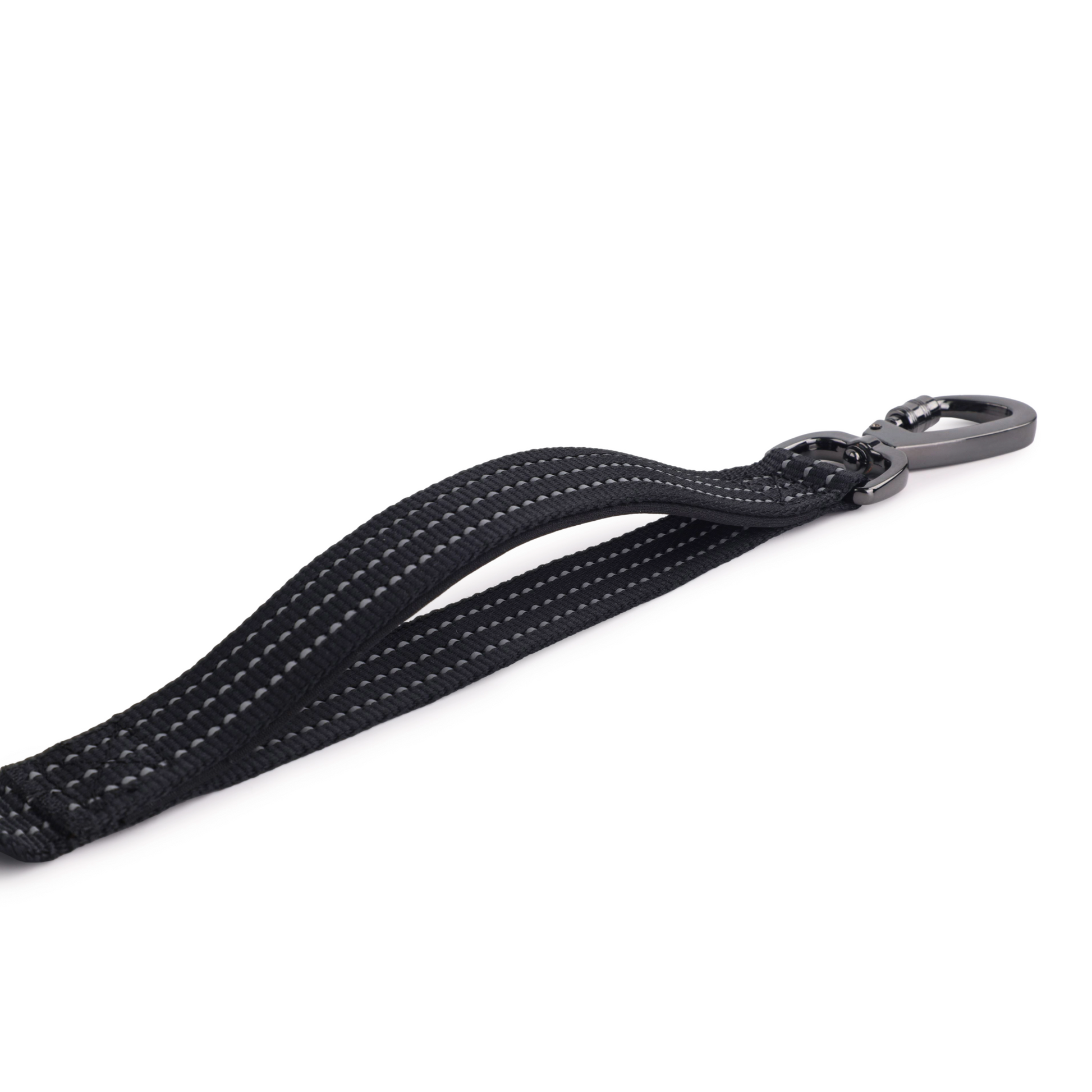 Black 2 in 1 bungee leash attachment feature.